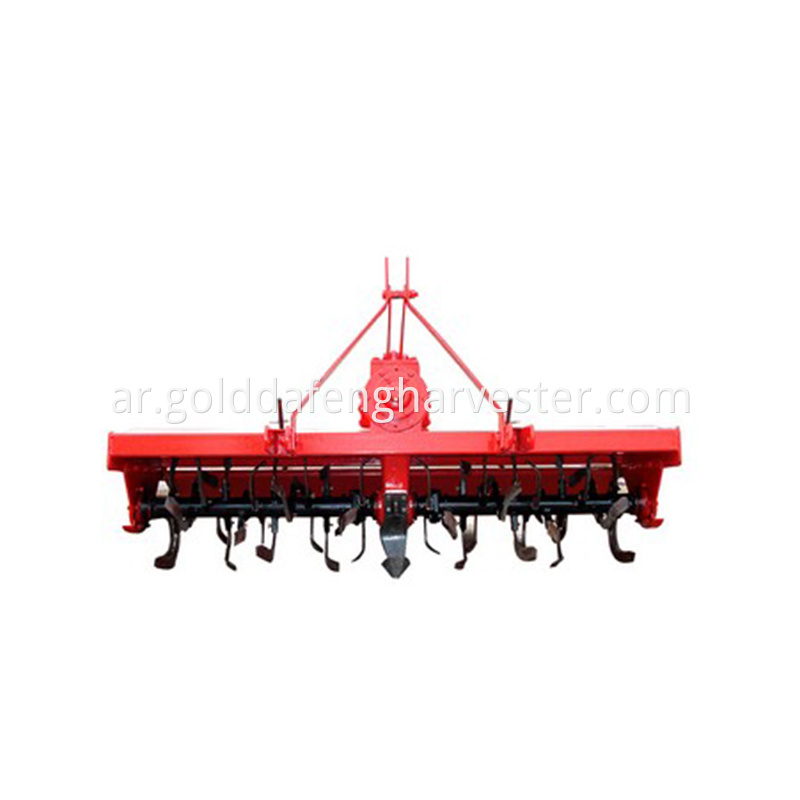 Low gearbox series rotary tiller adopt low gearbox body, Eight module gear transmission, the height of gearbox